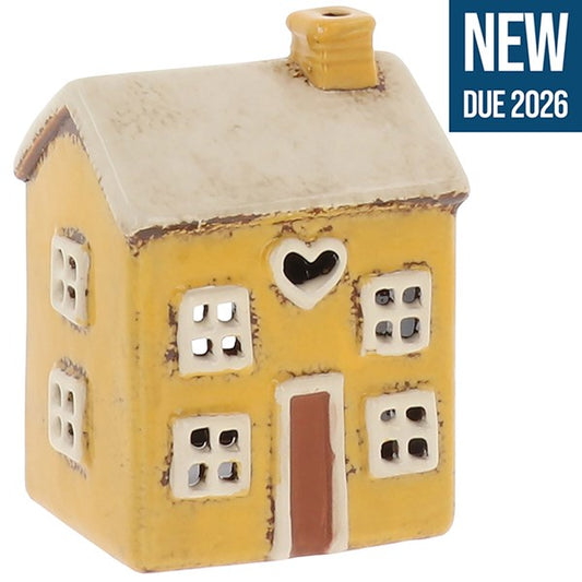 Village Pottery Mini Heart House Yellow