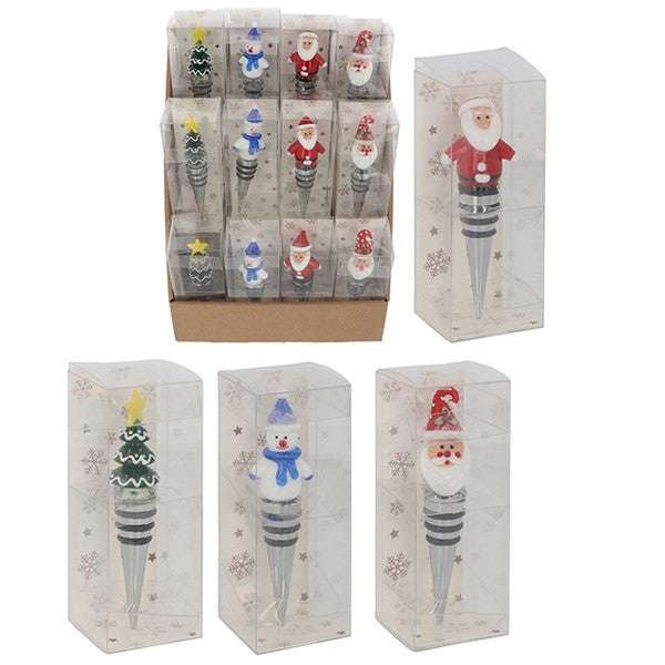 Xmas Glass Bottle Stopper