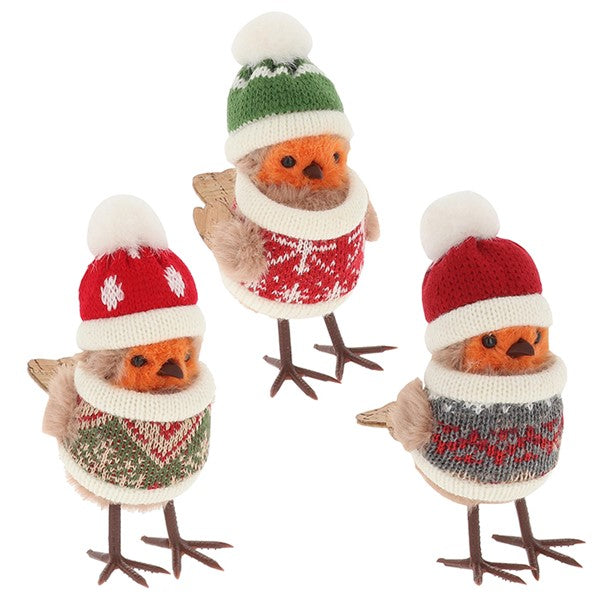 Xmas Jumper Robins Standing