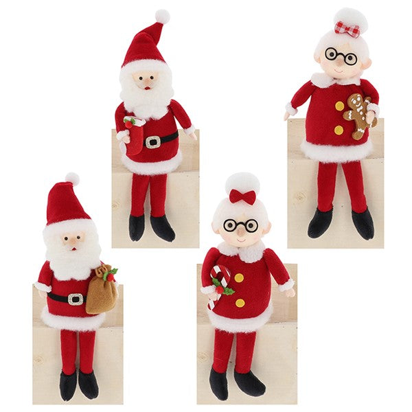 Mr & Mrs Santa Dangly Legs
