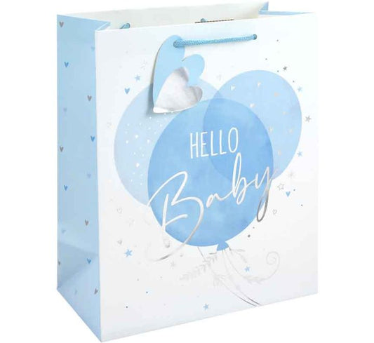 HELLO BABY BOY LARGE GIFT BAG