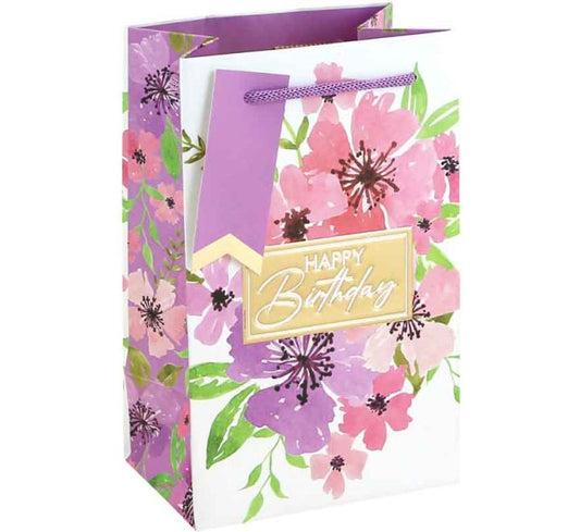 FLORAL HAPPY BIRTHDAY PERFUME GIFT BAG