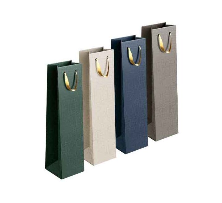 EMBOSSED MATTE GIFTBAG BOTTLE