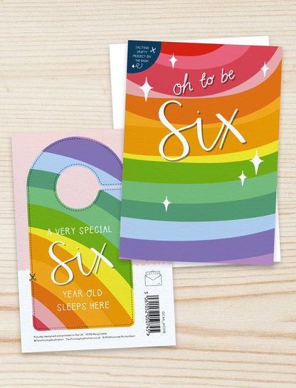 Oh to be Six – 6th Birthday Milestone Card Crafty Project