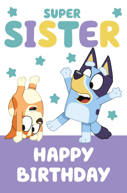 Bluey Sister Birthday Card