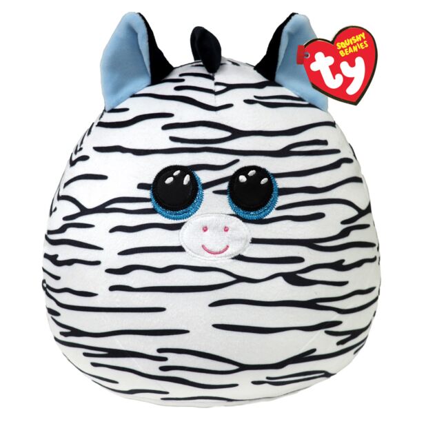 XANDER ZEBRA SQUISHY BEANIE 10"