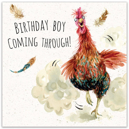 Rooster Birthday Boy - Funny Birthday Card