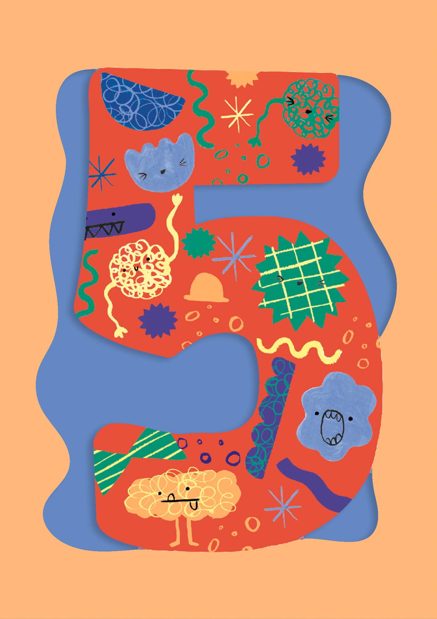 Doodle 5 Age Card Boys