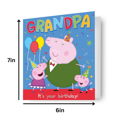 Peppa Pig Grandpa Birthday Card