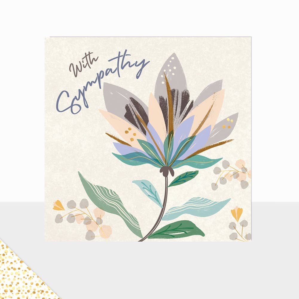 Aurora Collection - With Sympathy Card - Floral