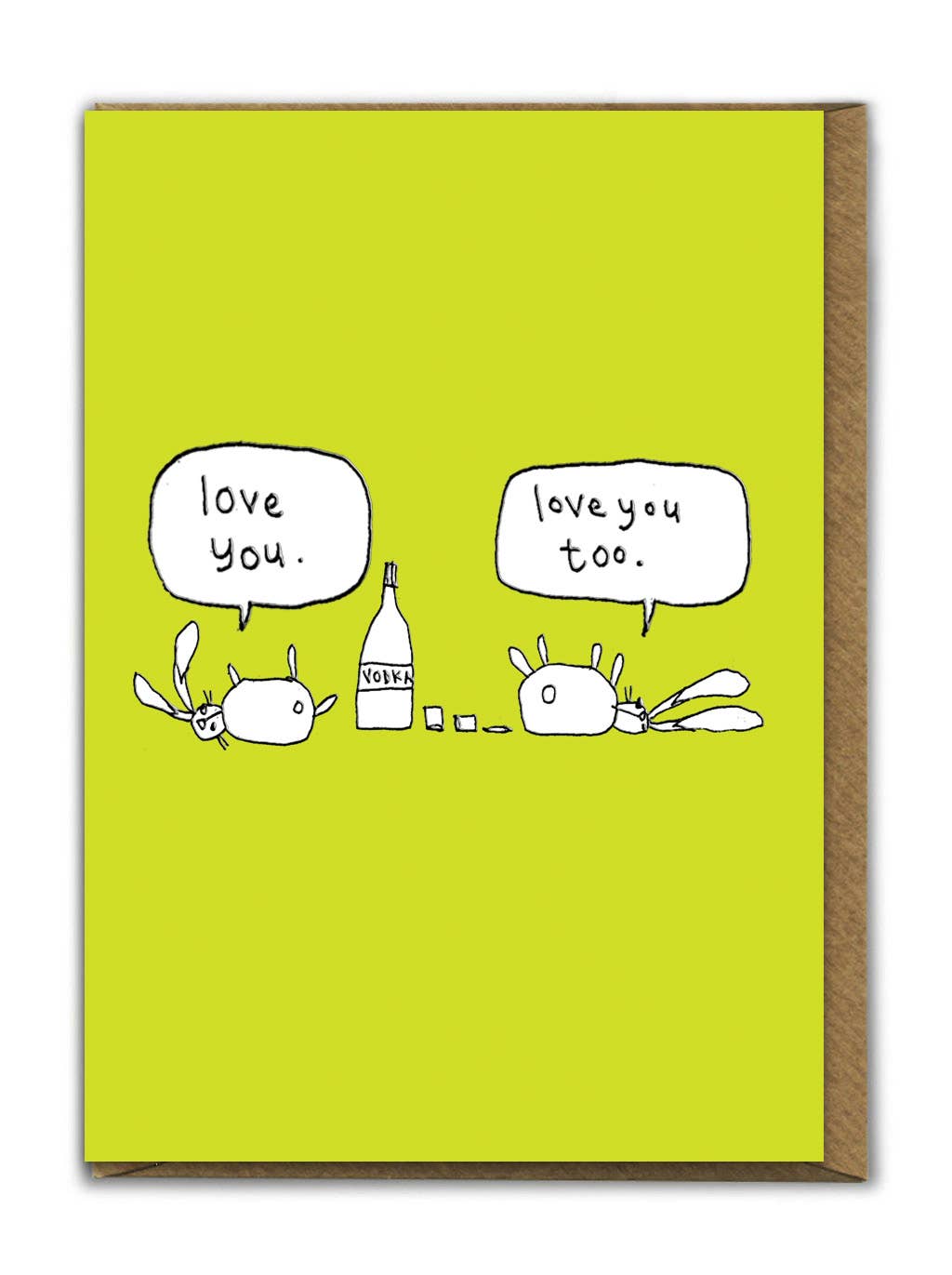 Funny Birthday Card - Embossed Love You Greetings Card