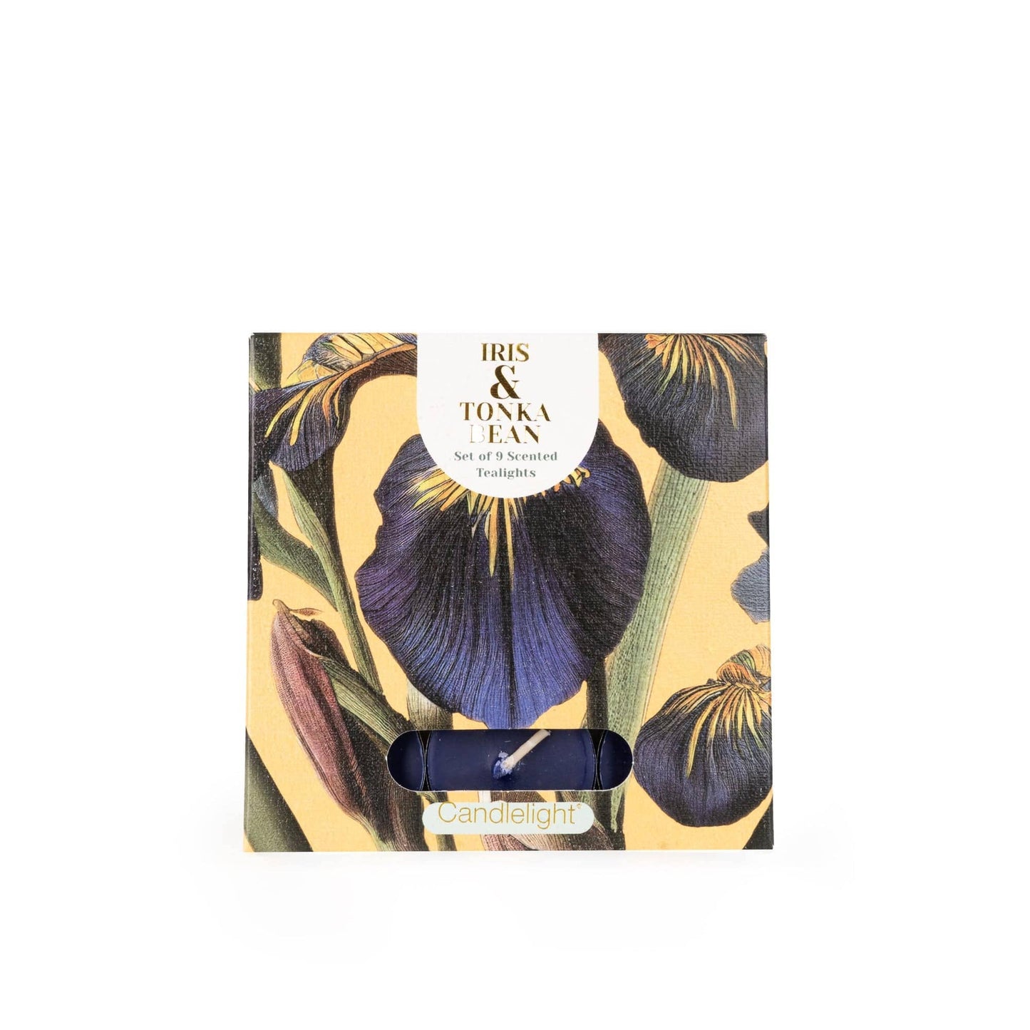 Set Of 9 Tealights - Iris & Tonka Bean