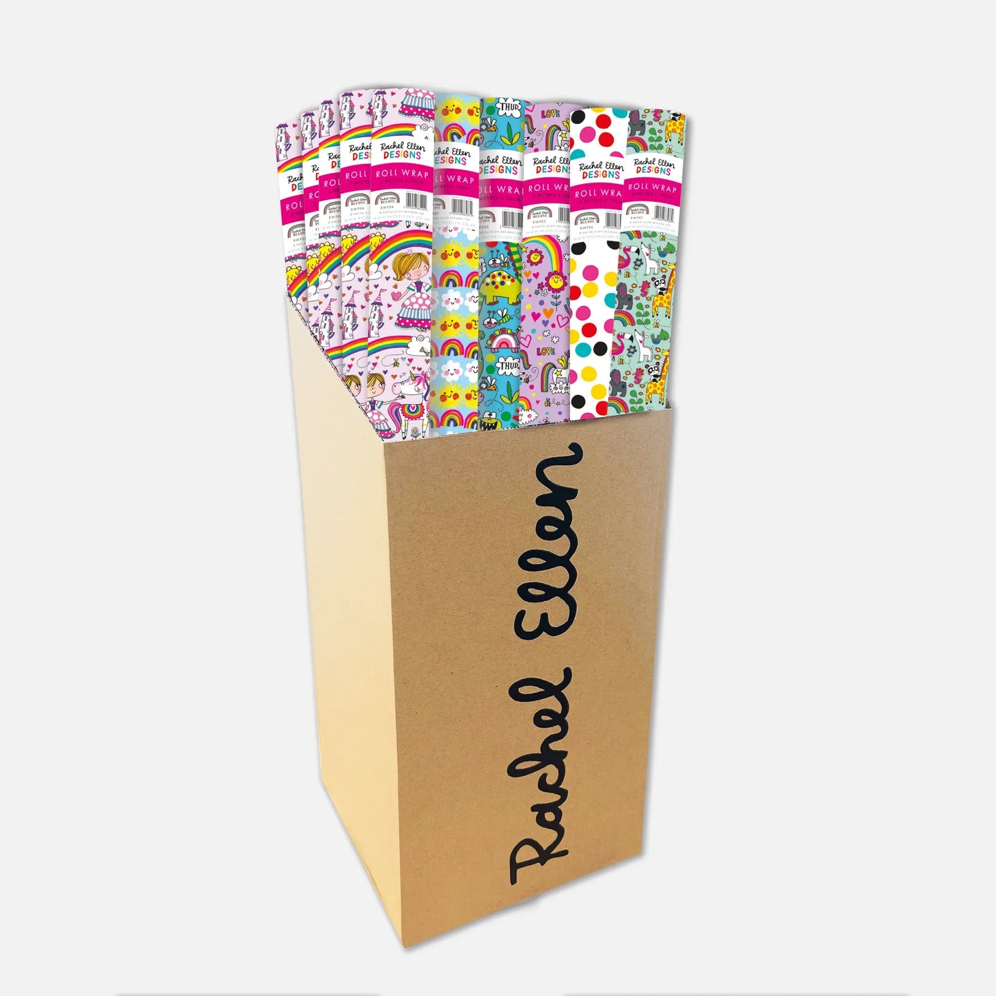 Mixed Roll Wrap Bin - 6 Designs