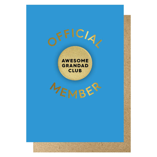 AWESOME GRANDAD Official Member Badge Club