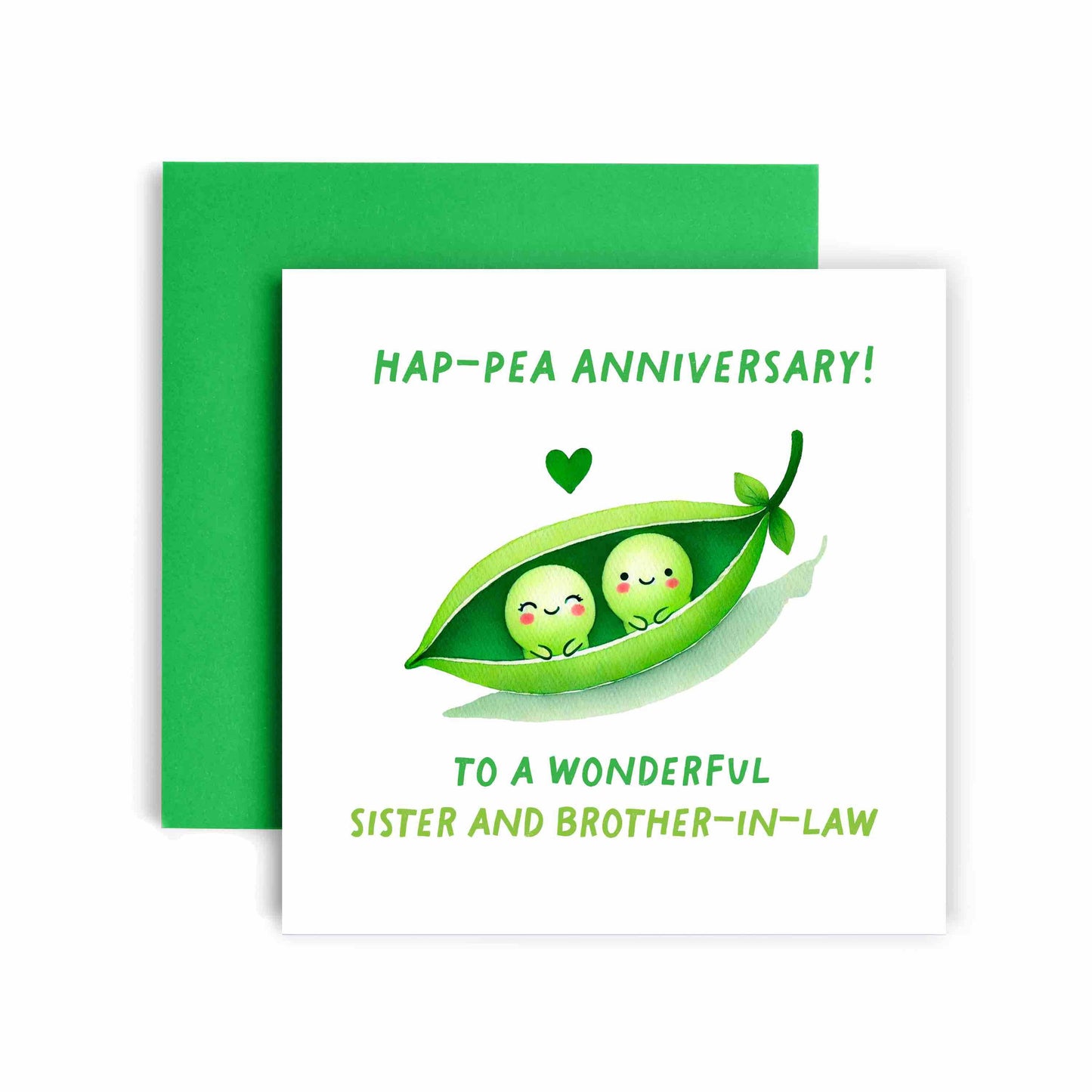 Ha-Pea Anniversary Sister & Brother-in-law Anniversary Card