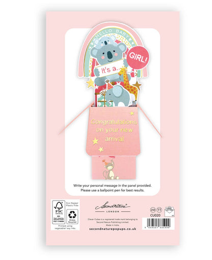 Baby Girl Koala - 3D Pop Up's Greeting Card - Second Nature