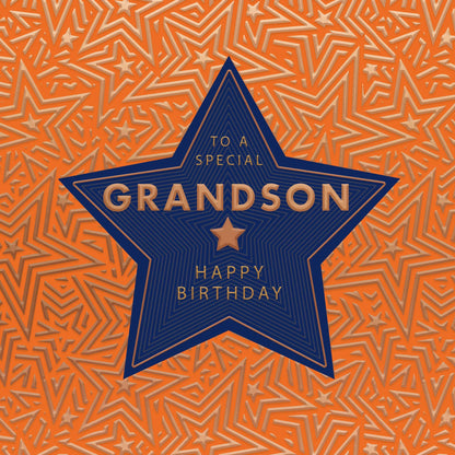 Pocket Square Grandson Birthday Card