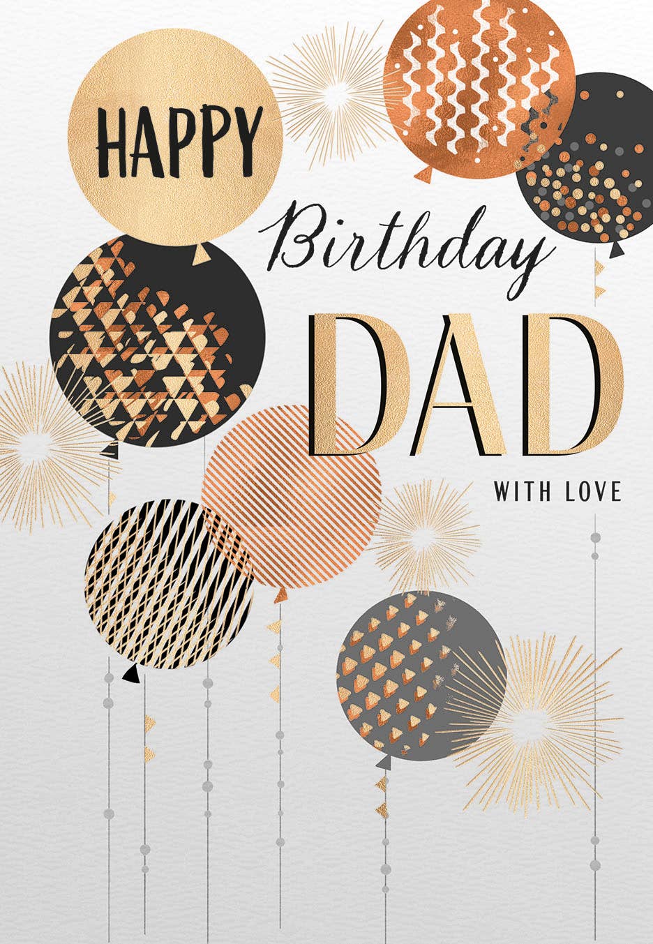 Birthday Card, Dad, Balloons