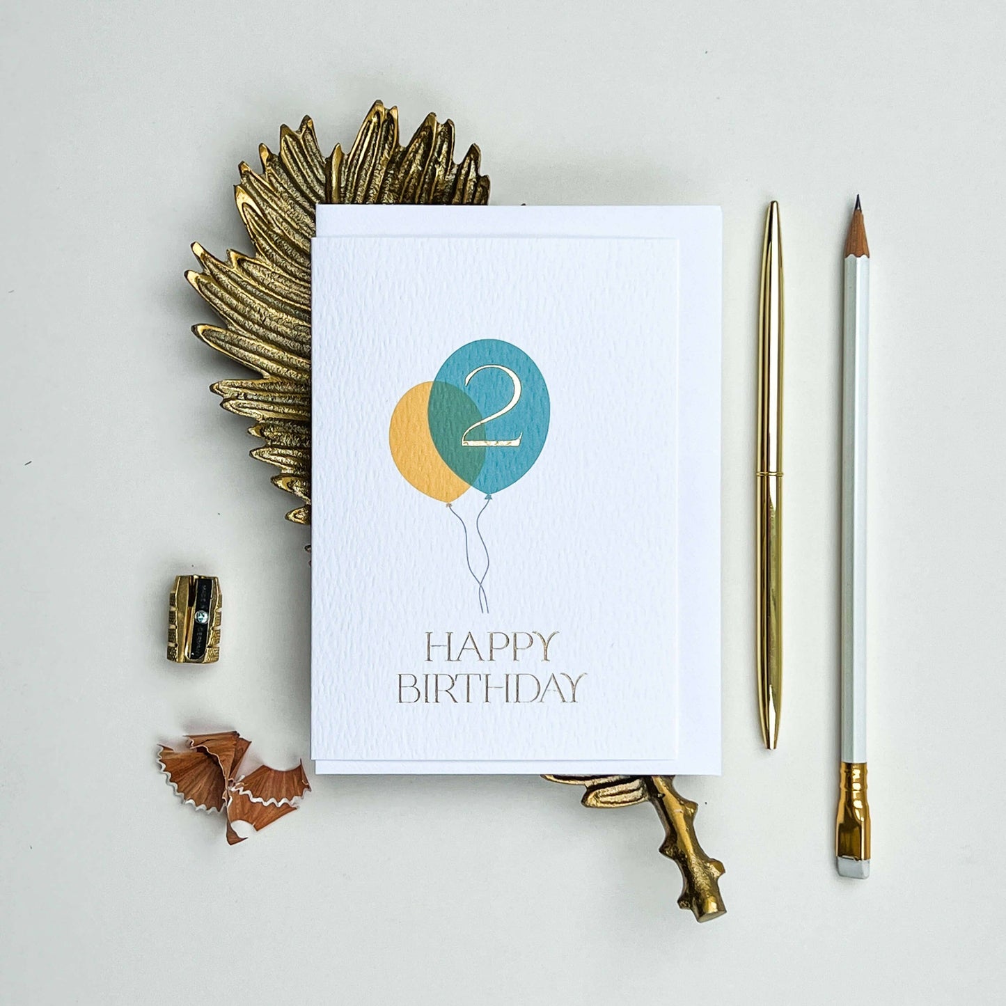 Second Birthday Balloon Bunch Card
