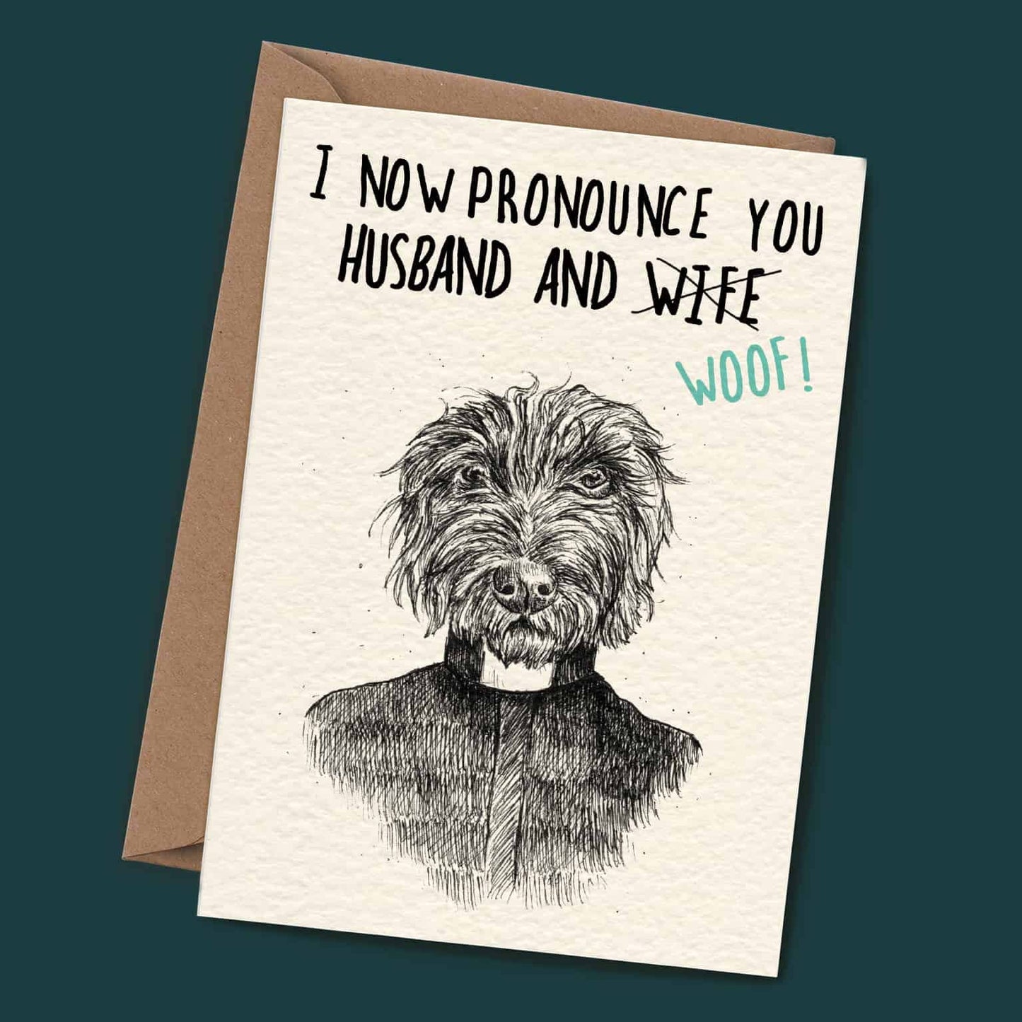 Husband and Woof Card - Wedding Card - Love Card