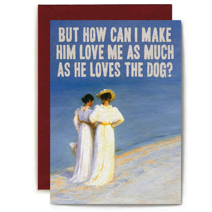 Love The Dog Card by Artijoke -  Dog Card - Funny Card