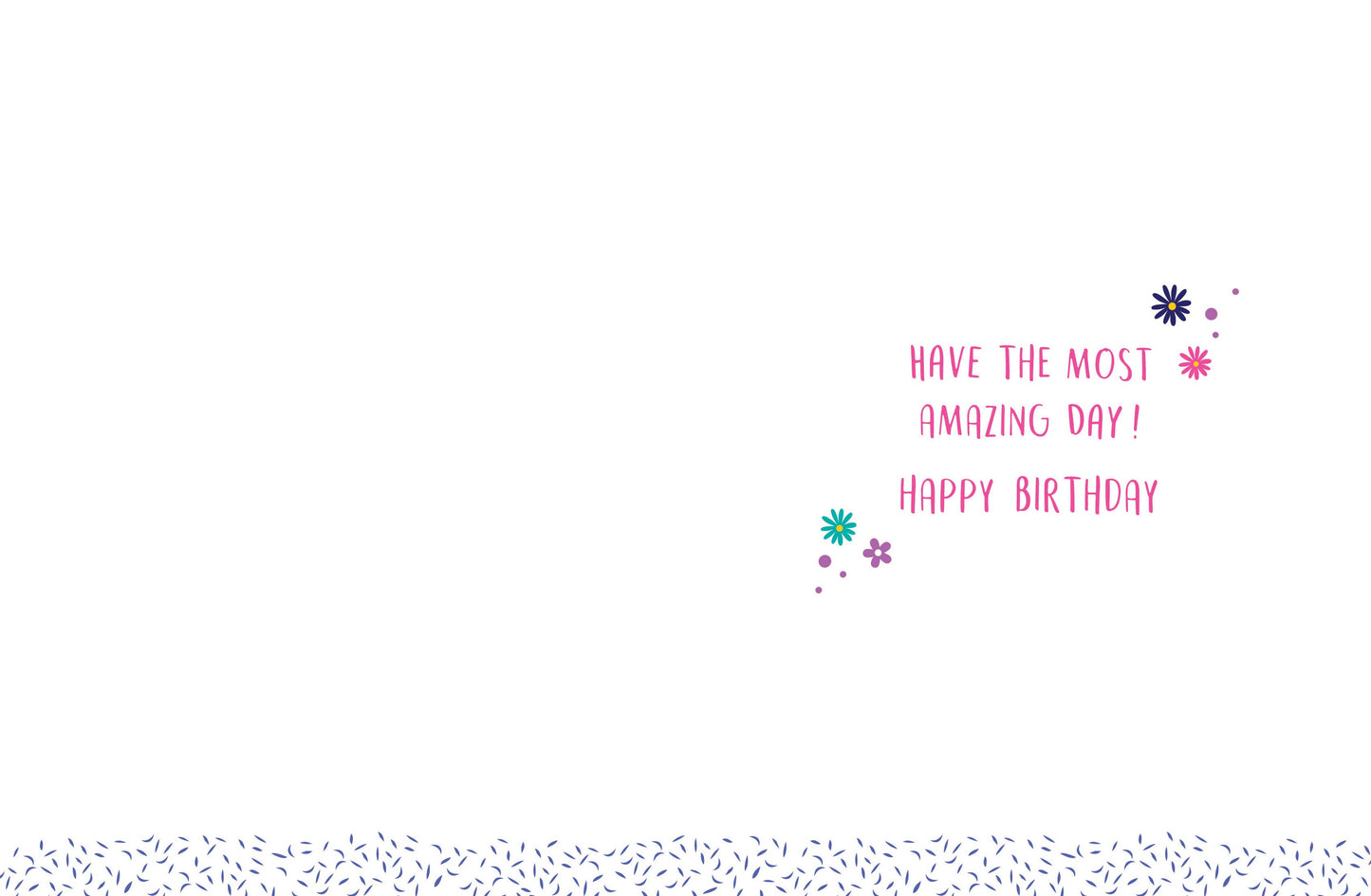 Birthday Card, Niece, Flowers On Purple