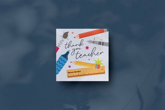 Thank You Teacher Card