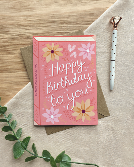 Happy Birthday To You – Luxury Book Greeting Card
