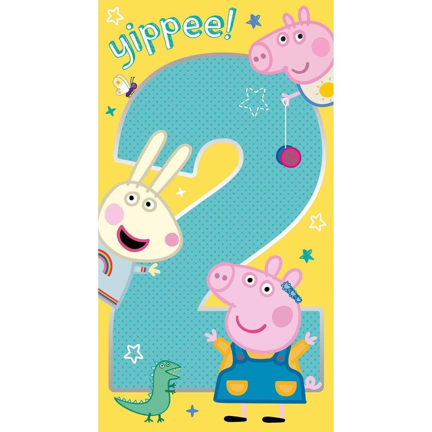 Peppa Pig Age 2 Birthday Card