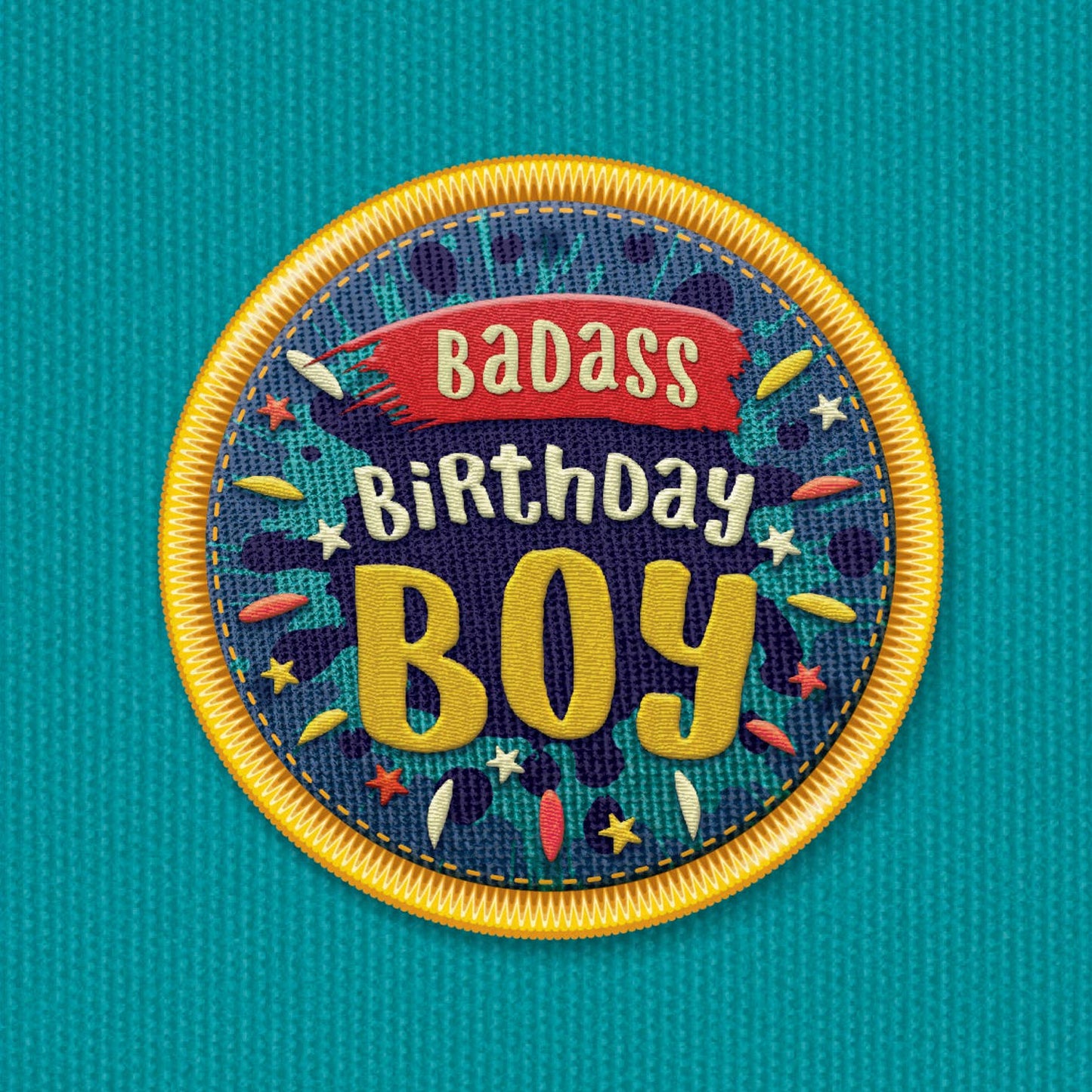 NAP15 Birthday card for him, basass birthday boy