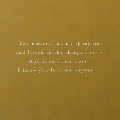 Birthday Card for Husband with Floral Design and Verse