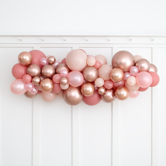 Pink Rose Gold 2m Latex Balloon Garland