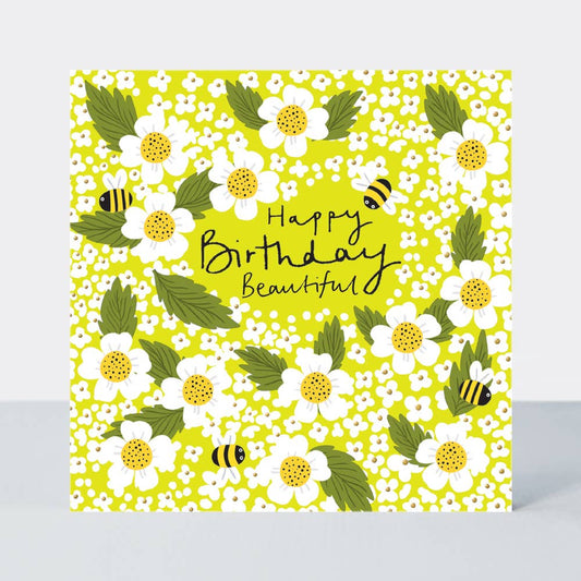Field Day -  Beautiful birthday card - Bees & Daisies