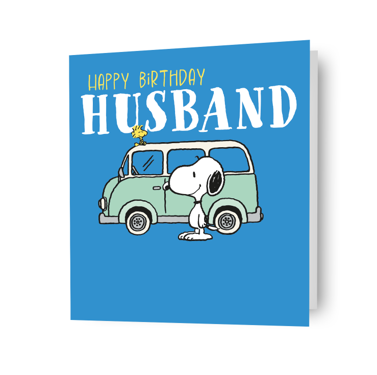 Peanuts Snoopy 'Husband' Birthday Card