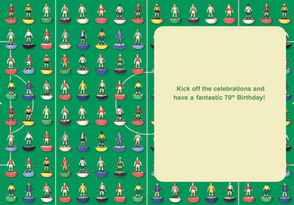 Subbuteo Age 70 Birthday Card