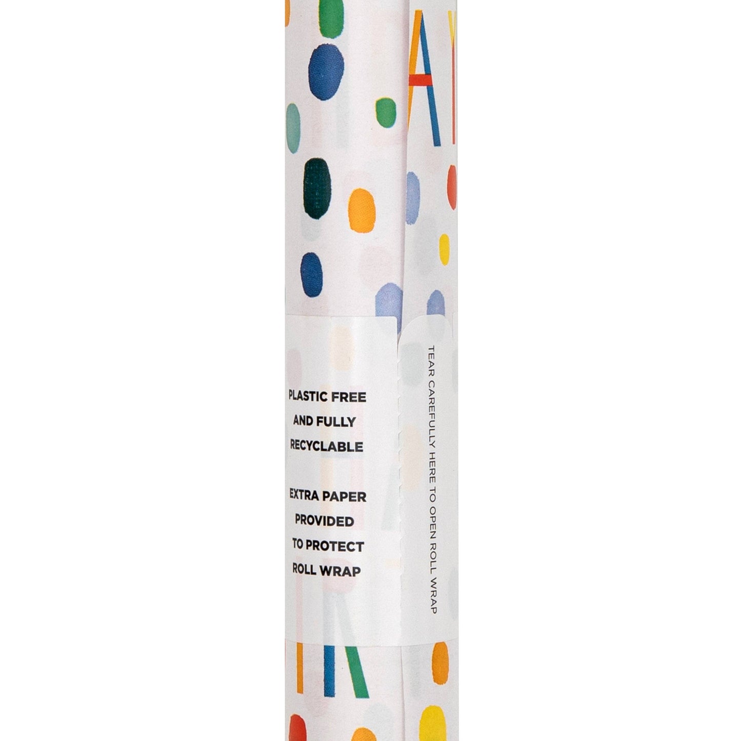 2M Colourful Happy Birthday Wrapping Paper Roll
