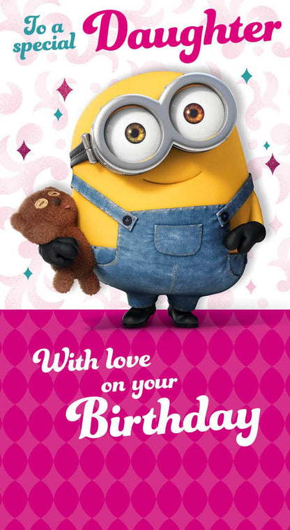 Minion Movie Daughter Birthday Card