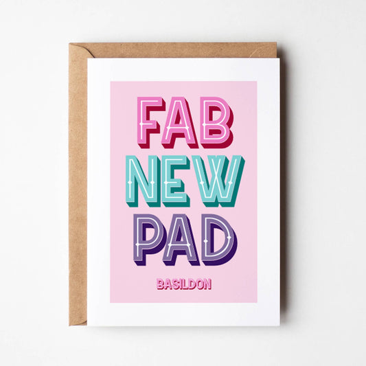 Fab New Pad - Customised Housewarming Card