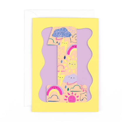 Doodle 1 Age Card Girls