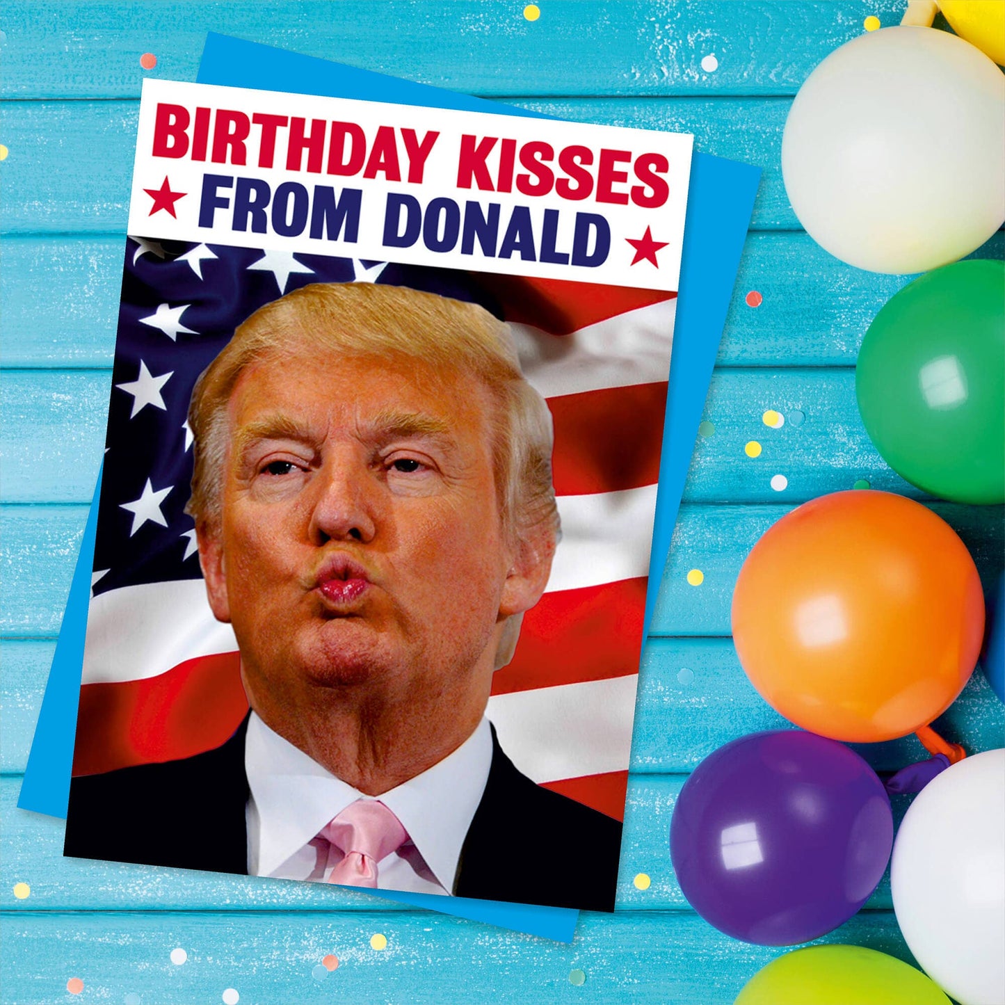 Birthday Kisses From Donald Greeting Card