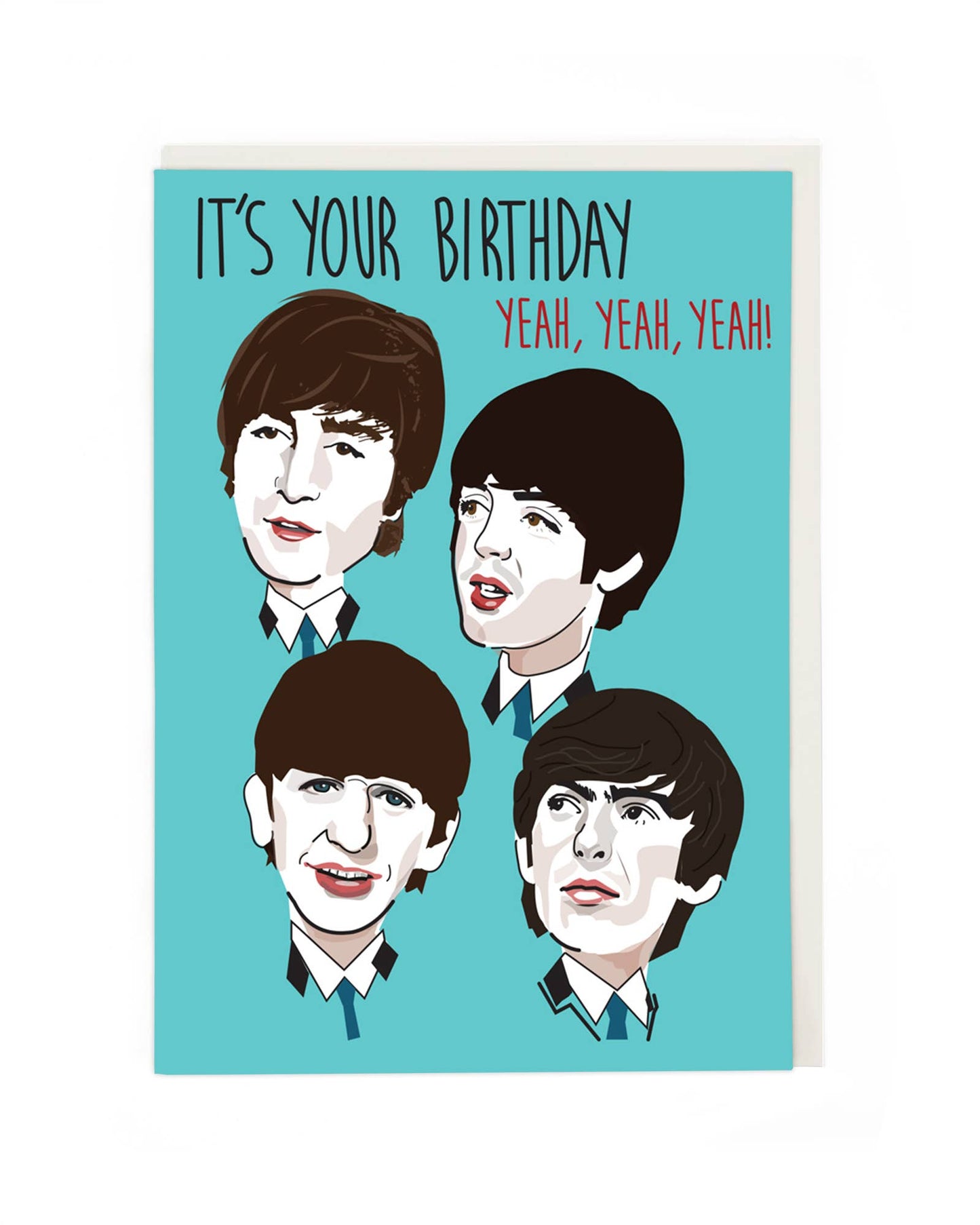 The Fab Four Birthday Card