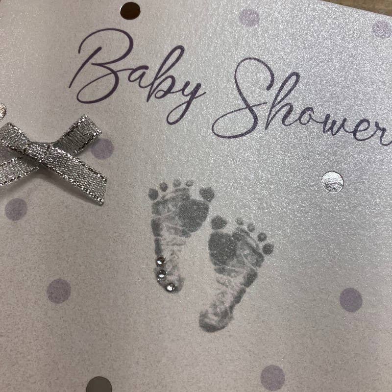Dotty - Baby Shower - Silver Feet (D452)