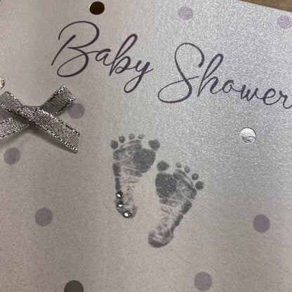 Dotty - Baby Shower - Silver Feet (D452)