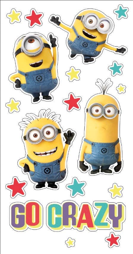Despicable Me Sticker Birthday Card