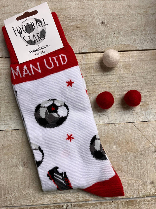 Man Utd Socks - Footy Fan (S-FN4)