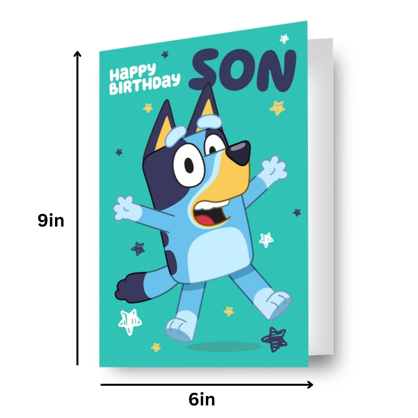 Bluey Son Birthday Card