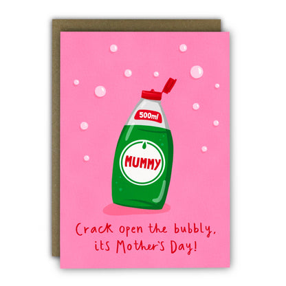 Funny Mother’s Day Card - A6 - Cost of Living Washing Up