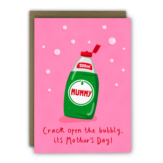 Funny Mother’s Day Card - A6 - Cost of Living Washing Up