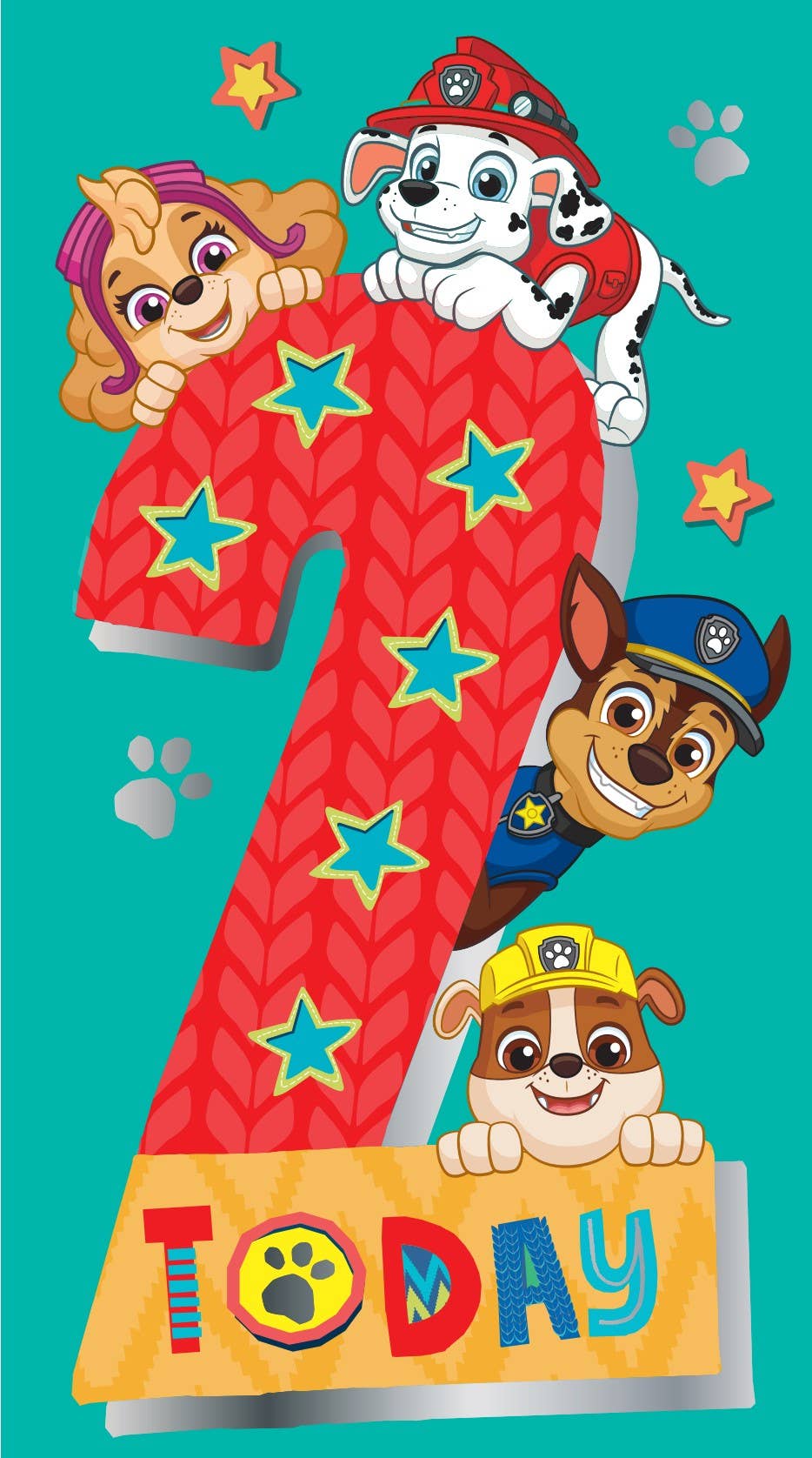 Paw Patrol Age 2 Birthday Card