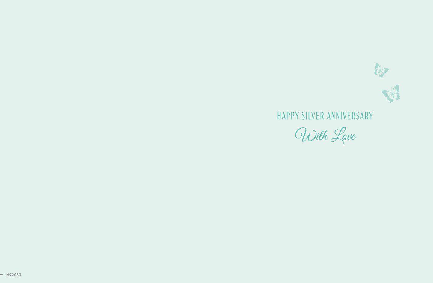 Anniversary Card, Anniv Silver, 25 Years Of Love